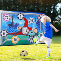 Indoor Outdoor Sticky Soccer Target Mat Game