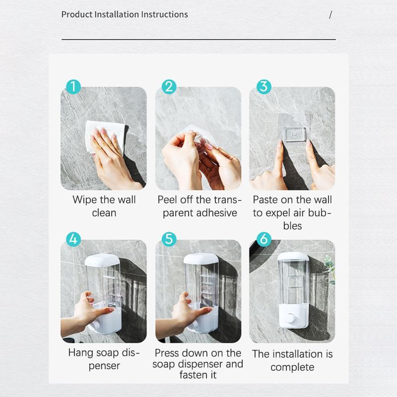 Wall-Mounted Manual Liquid Soap Dispenser – Large Capacity