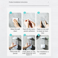 Wall-Mounted Manual Liquid Soap Dispenser – Large Capacity