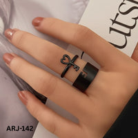 Luxury Gold, black, silver Key Ring Set