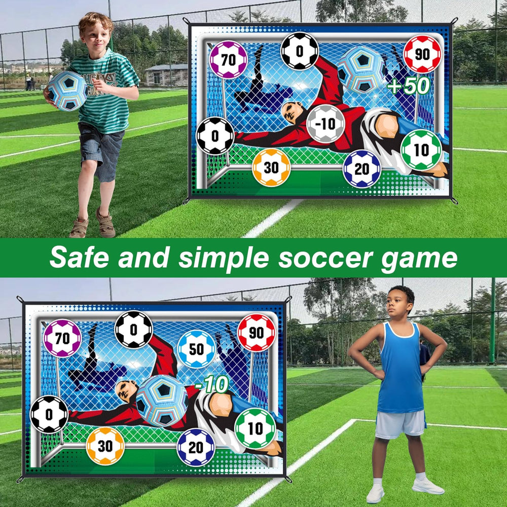 Indoor Outdoor Sticky Soccer Target Mat Game