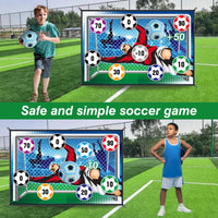 Indoor Outdoor Sticky Soccer Target Mat Game