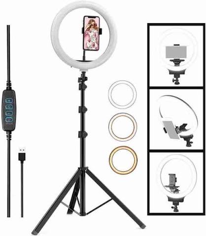 Portable 10-Inch LED Ring Light