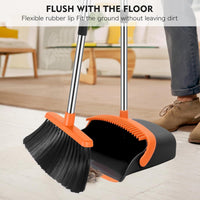 Broom and Dustpan Set Adjustable Handle Broom