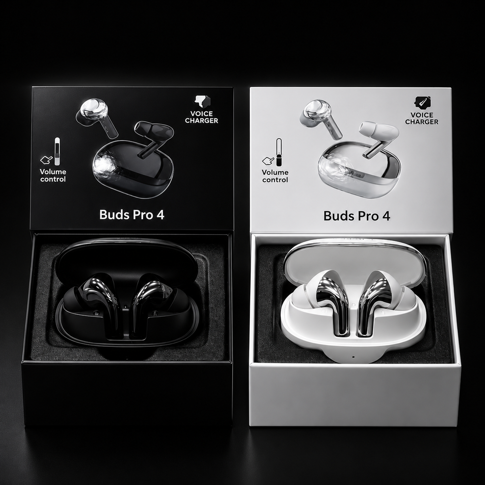 Buds Pro 4 Black and White
