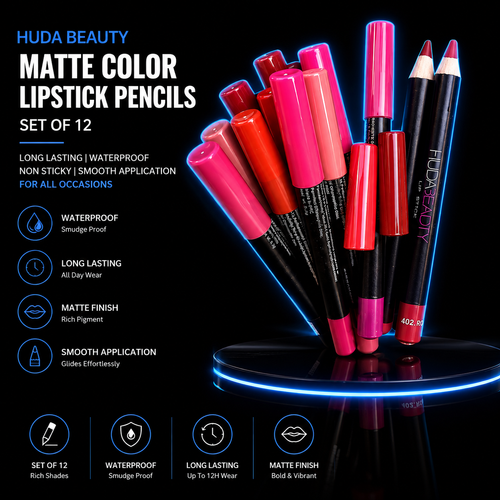 Huda Beauty Lipstick Pencil Set colours