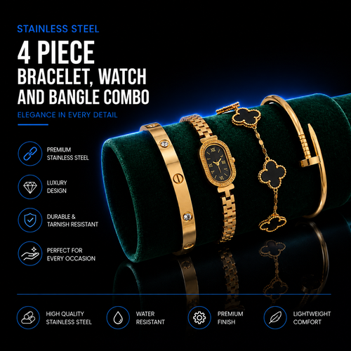 Luxury Gold Jewelry Set Advertisement