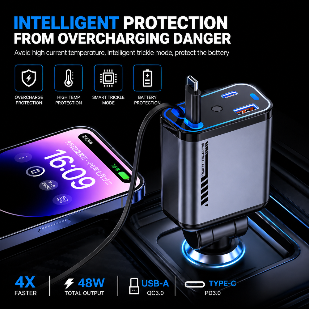 Intelligent Protection Car Charger