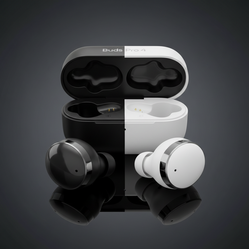 Buds Pro 4 Black and White