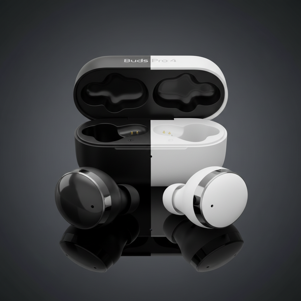 Buds Pro 4 Black and White